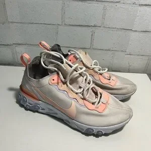 Nike React Element 55 Sneakers - Beige and Peach